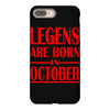 legends are born in october vintage iPhone 8 Plus