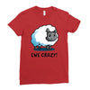 ewe crazy Ladies Fitted T-Shirt