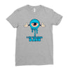 monster eye blue Ladies Fitted T-Shirt