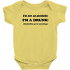 im not an alcoholic im a drunk t shirt x large funny beer pong keg par Baby Onesie