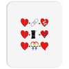 ls lesbian full heart Mousepad