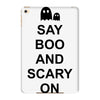 say boo and scary on 2 iPad Mini 4