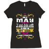 i am a may women Ladies Fitted T-Shirt
