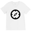 clock black V-Neck Tee