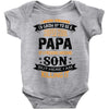 Super Cool Papa Of A Freaking Awesome Son Baby Onesie