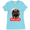 pug life Ladies Fitted T-Shirt