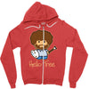 hello tree Zipper Hoodie