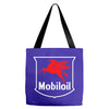 mobil oil vintage logo Tote Bags