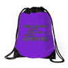 teacher adventure Drawstring Bags