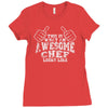this is what an awesome chef looks like Ladies Fitted T-Shirt