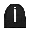 skinny white tie Baby Beanies