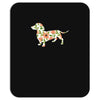 dachshund flower Mousepad