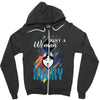 who loves husky Zipper Hoodie