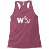 w anchor funny pub joke Racerback Tank