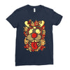 deer and monster Ladies Fitted T-Shirt