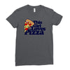 this girl loves pizza Ladies Fitted T-Shirt