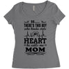 There's This Boy Who Stole My Heart He Calls Me Mom Women's Triblend Scoop T-shirt