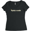 virginity is curable tee Women's Triblend Scoop T-shirt