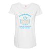 elf coffee Maternity Scoop Neck T-shirt