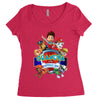 paw patrol birthday boy grandpa Women's Triblend Scoop T-shirt