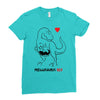 pregnant rex black color Ladies Fitted T-Shirt