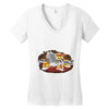 cheddar power Women's V-Neck T-Shirt