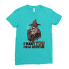 i want you for an adventure Ladies Fitted T-Shirt