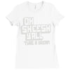 oh sheesh y'all (2) Ladies Fitted T-Shirt