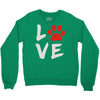 love dog paw Crewneck Sweatshirt