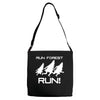run forest run white color Adjustable Strap Totes