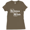 science bitch Ladies Fitted T-Shirt