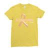Survivor Of Uterine Cancer Ladies Fitted T-Shirt