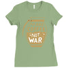 make coffee not war Ladies Fitted T-Shirt