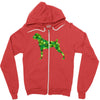 boxer leaf Zipper Hoodie