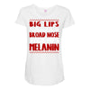 big lips natural hair Maternity Scoop Neck T-shirt