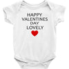 happy valentine day lovely Baby Bodysuit