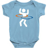 portal hula hooping with portals Baby Onesie