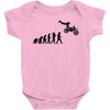 evolution of a biker dirt bike mx motocross t shirt men Baby Onesie