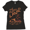 the floor is lava Ladies Fitted T-Shirt