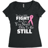 the lord will fight for you, you need only to be still Women's Triblend Scoop T-shirt