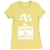 game &amp; watch tribute Ladies Fitted T-Shirt