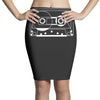 audio cassette 80's 90's party hip hop nostalgia retro Pencil Skirts