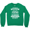 Super Cool Stepdad Of A Freaking Awesome Grandson Crewneck Sweatshirt