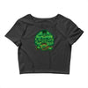 hulk and yoda long sleeve Crop Top
