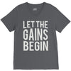 let the gains begin V-Neck Tee