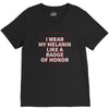 i wear my melanin like a badge of honor V-Neck Tee