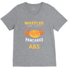 waffles are just pancakes with abs V-Neck Tee
