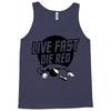 live fast die red Tank Top
