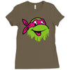 raph   tmnt facemelt Ladies Fitted T-Shirt