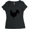 Chicken and Little Chick Women's Triblend Scoop T-shirt